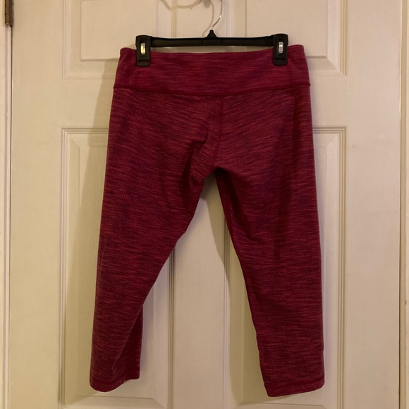 Lululemon Maroon Burgundy Leggings w/ Hidden Front Pocket - Picture 2 of 4